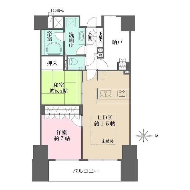 サンメゾン烏丸御池ザ・ゲートの間取図