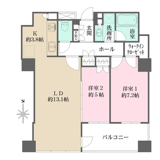 堂島ザ・レジデンスマークタワーの間取図
