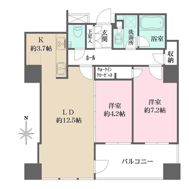堂島ザ・レジデンスマークタワーの間取図