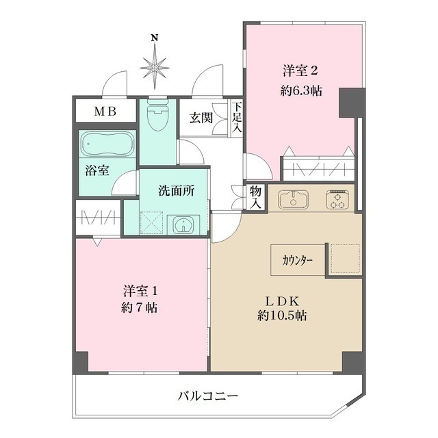 パレロイヤルビルの間取図