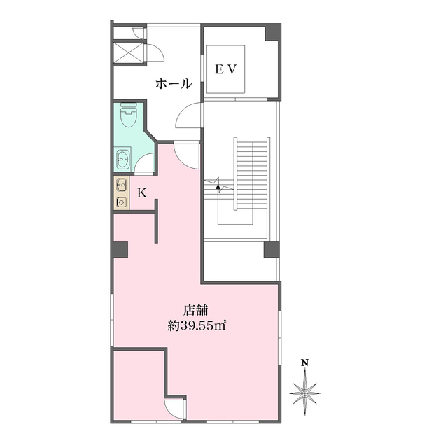 肥後橋三宮ビルmedium物件間取図