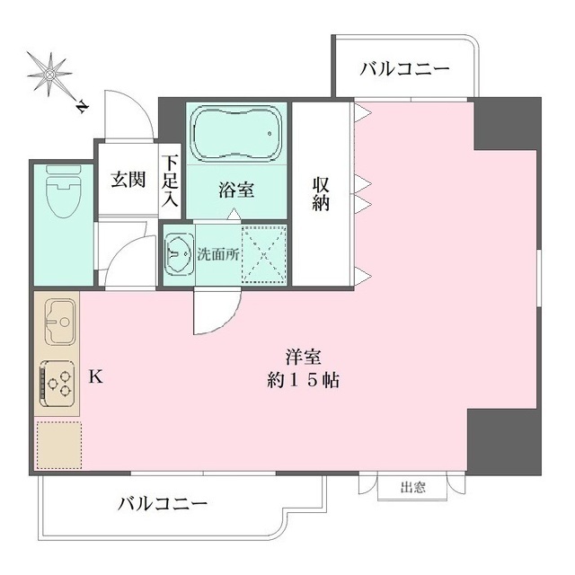 メロディハイム東帝塚山の間取図
