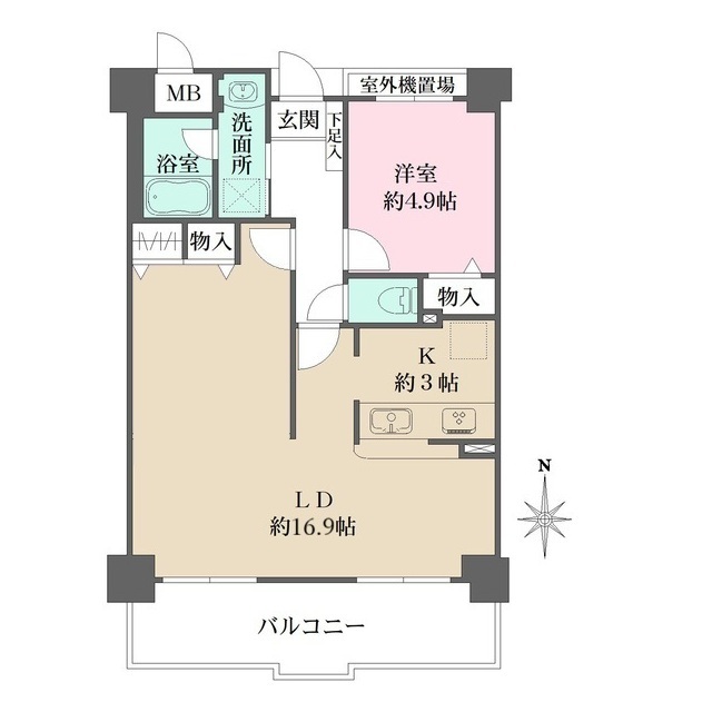 モンテベルデ新梅田の間取図