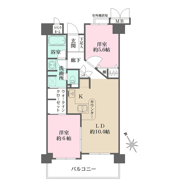 レピア出来島の間取図