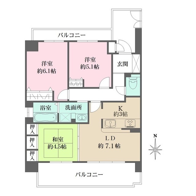 南禅寺東山の間取図