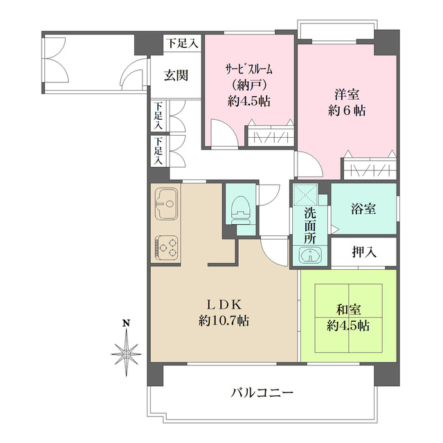 南禅寺東山の間取図