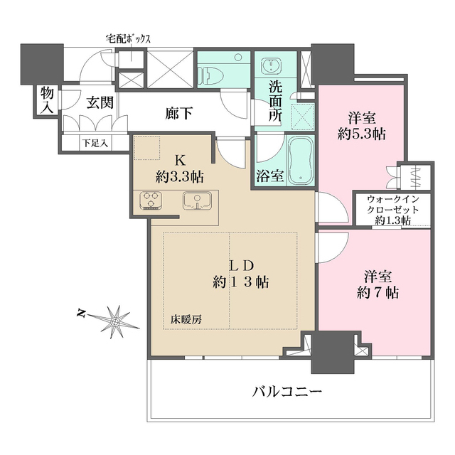ザ・パークハウス大阪梅田タワーの間取図