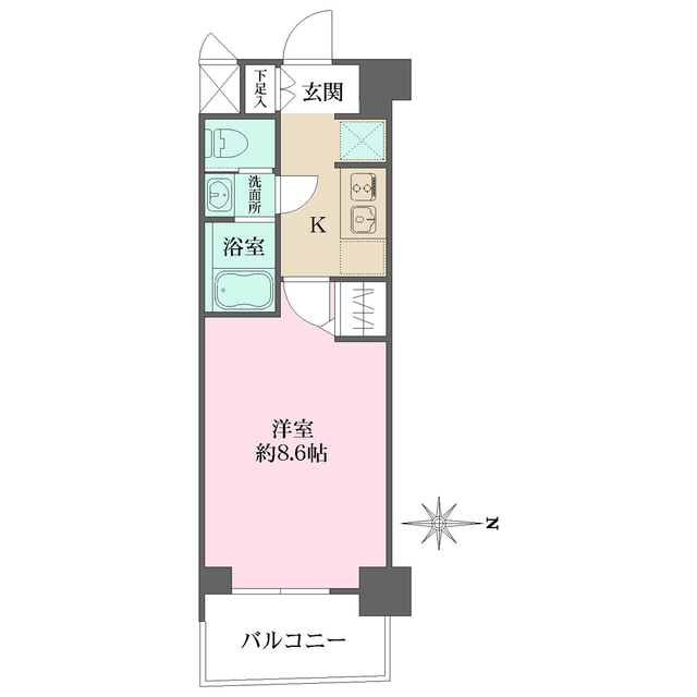 キンブリッジ京都千本丸太町の間取図