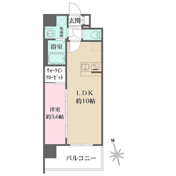 リヴェント玉造の間取図