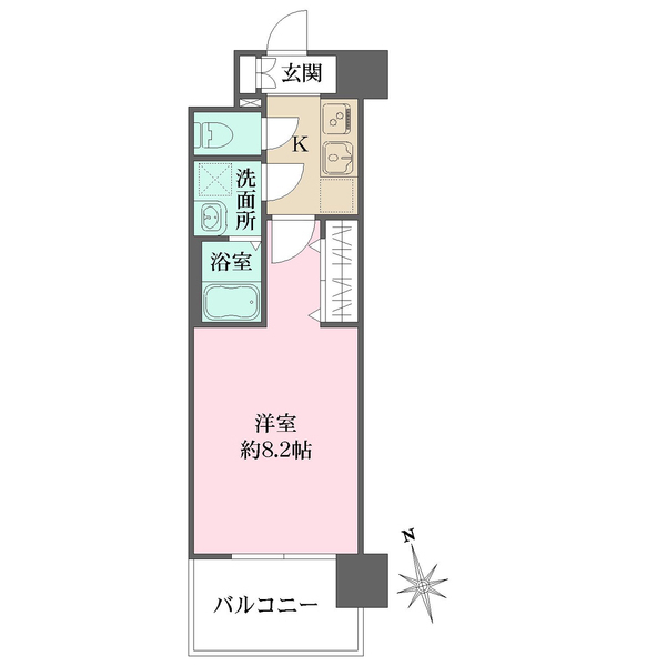 リヴェント玉造の間取図