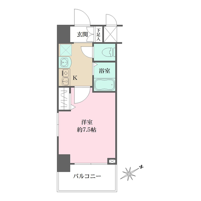 エスリード新梅田の間取図