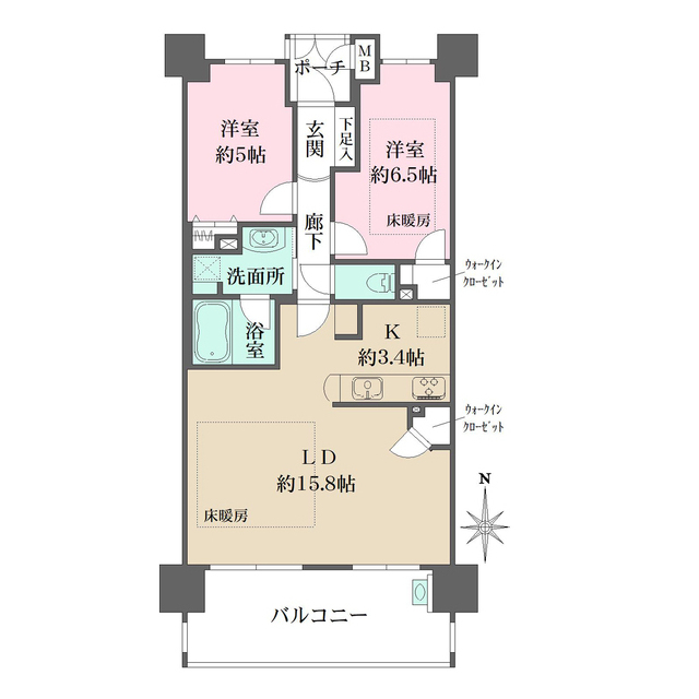 エステムコート西梅田パークビューの間取図