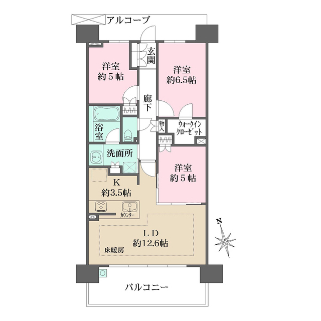 プレディア神戸舞子レジデンスの間取図