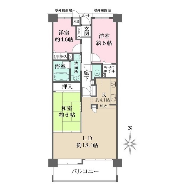 ファミール北大阪マークスの間取図