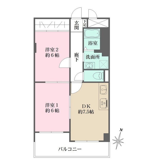 甲南住吉ハイムの間取図