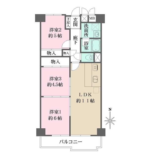 桜宮コンソルトの間取図