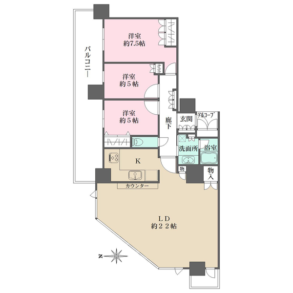セントプレイスシティ　セントプレイスタワーの間取図