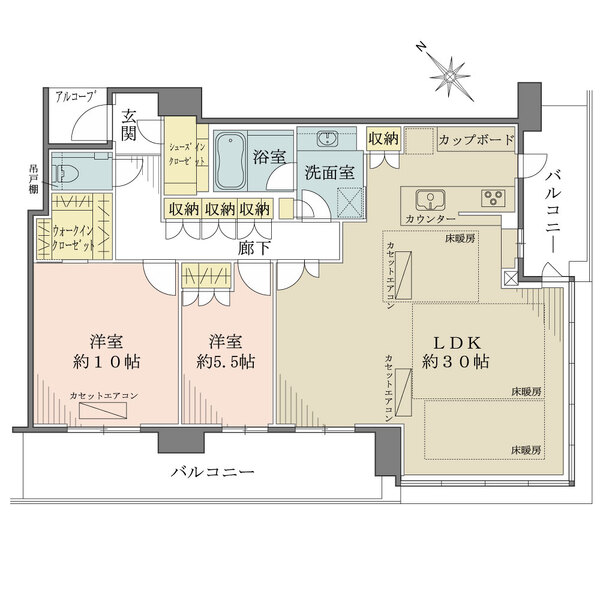 ザ・パークハウス中之島タワーの間取図