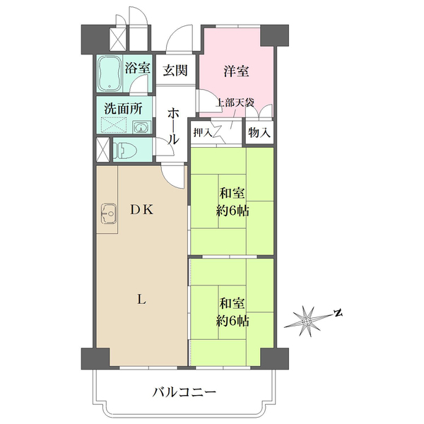 ハイマート若江の間取図