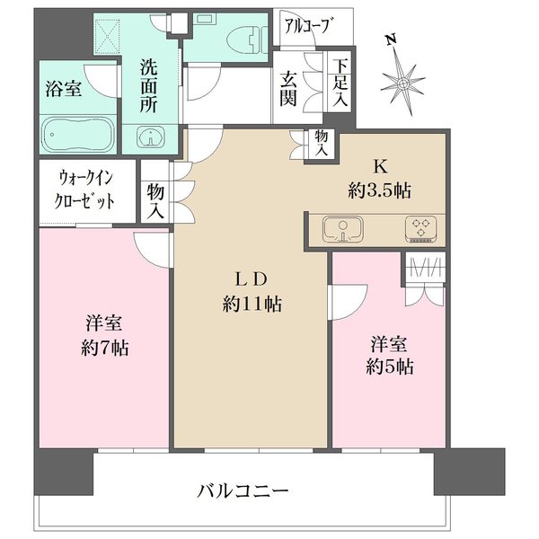 ザ・パークハウス中之島タワーの間取図