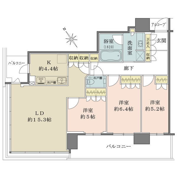 ザ・パークハウス中之島タワーの間取図