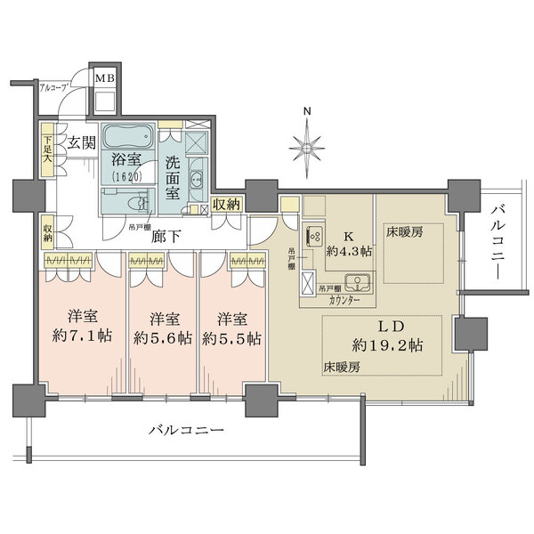 大阪福島タワーの間取図