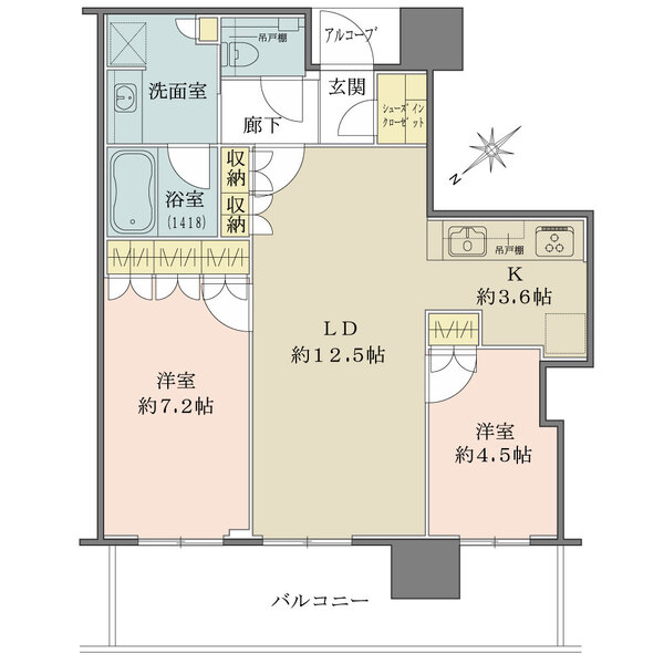 ザ・パークハウス中之島タワーの間取図