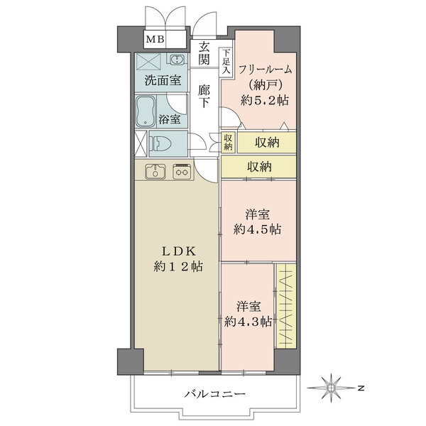 梅田北セントポリアの間取図