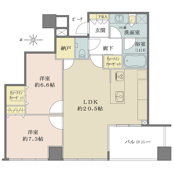 シティタワー大阪天満の間取図
