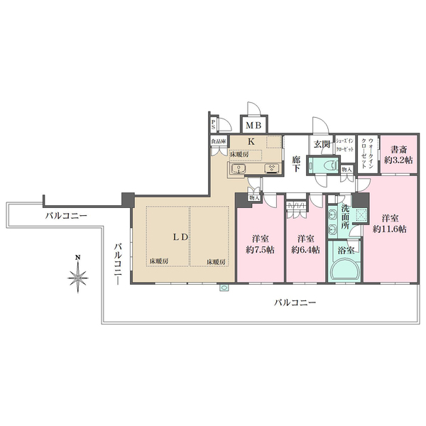 ザ・香里園タワーの間取図