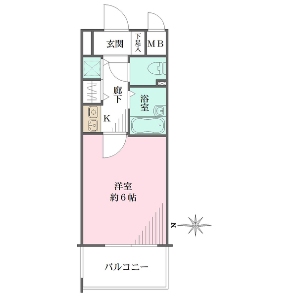 リーガル北梅田の間取図