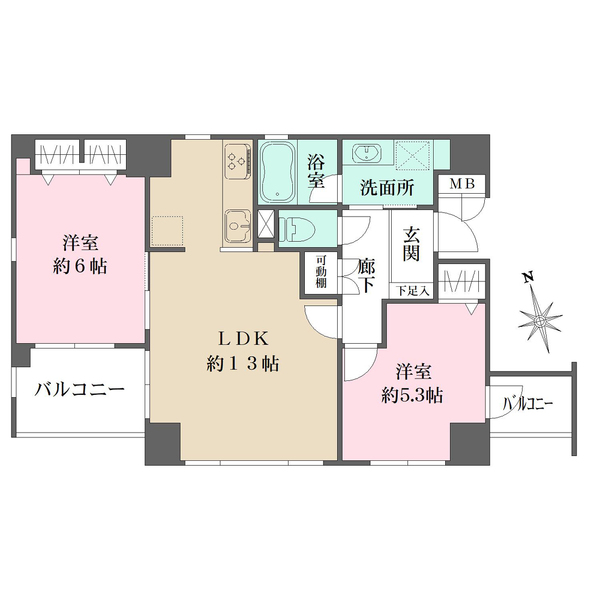 ベル・アーバニティ同心の間取図