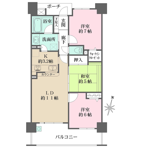 セレッソコート梅田ノーザンシティの間取図