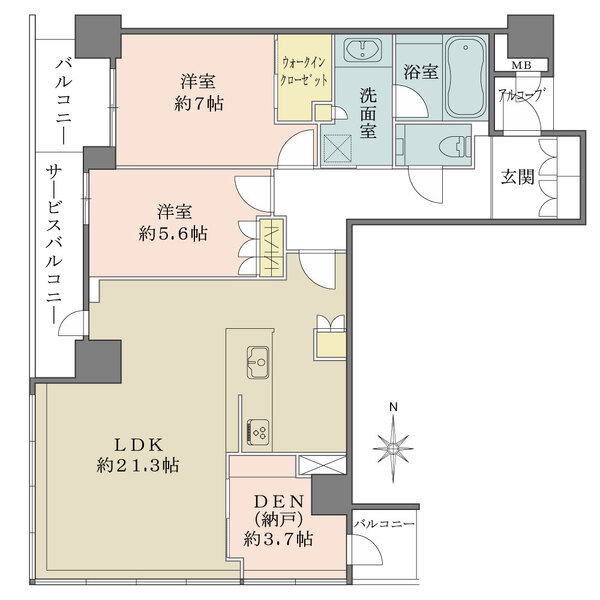 グランドメゾン新梅田タワーの間取図