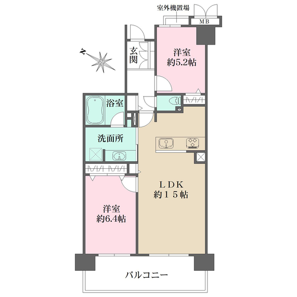 ユニハイム塚本の間取図