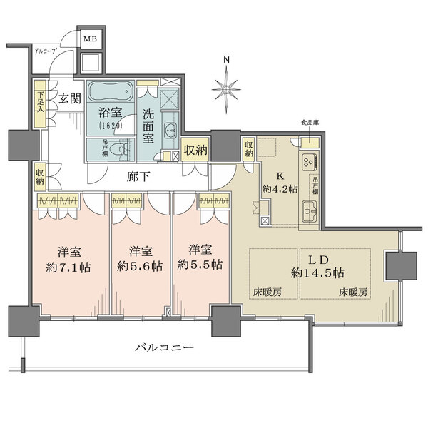 大阪福島タワーの間取図