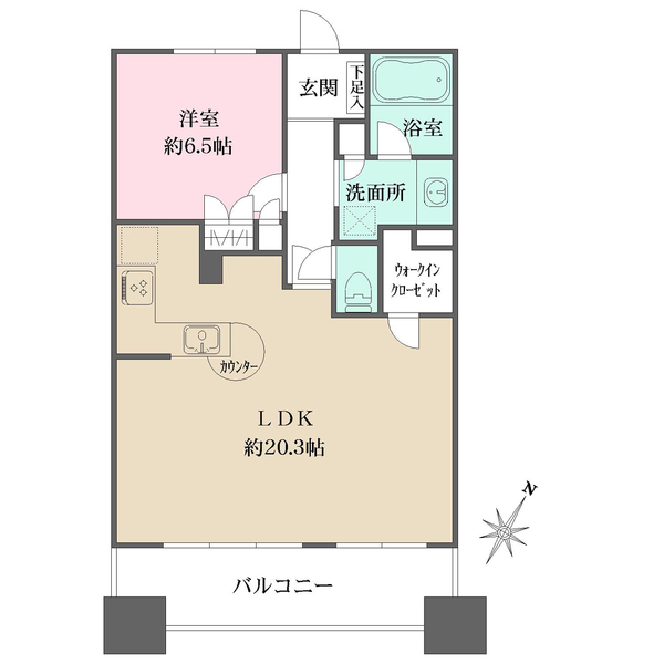 リーガル福島駅前の間取図