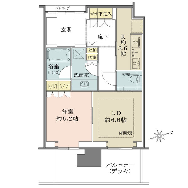 グラングリーン大阪 THE NORTH RESIDENCEの間取図