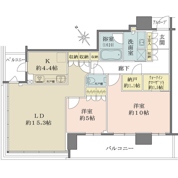 ザ・パークハウス中之島タワーの間取図