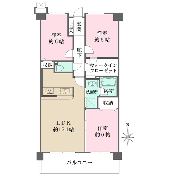 レックスコート都島の間取図