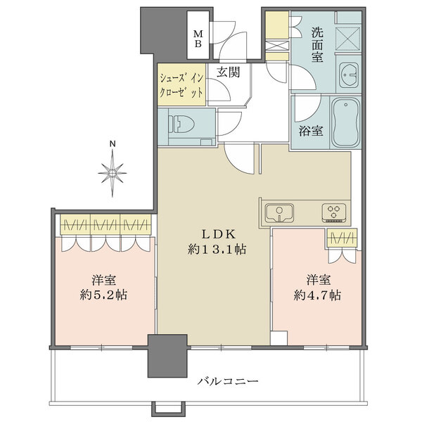 ブランズタワー梅田 Northの間取図