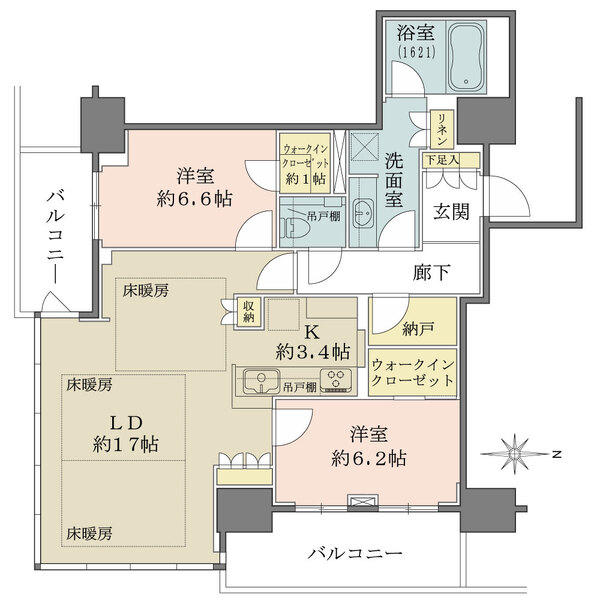 グランドメゾン新梅田タワーTHE CLUB RESIDENCEの間取図