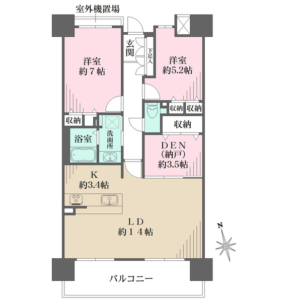 ファミール扇町アーバンステージの間取図