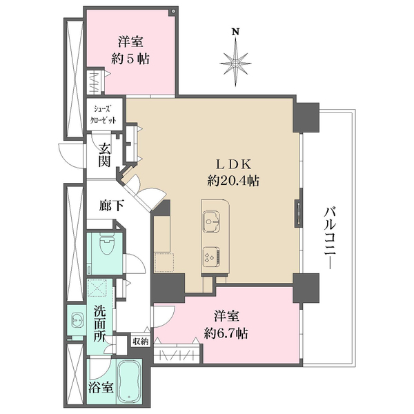 レジデンス梅田ローレルタワーの間取図