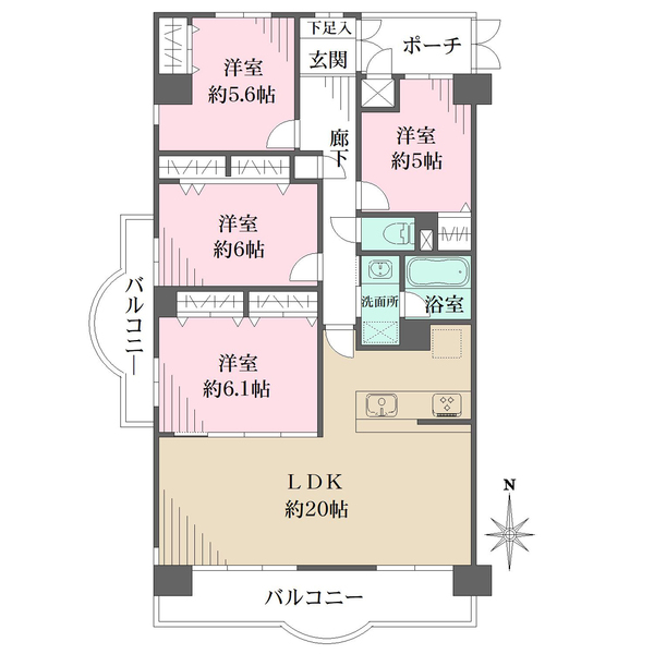 ファミールハイツ城東の間取図