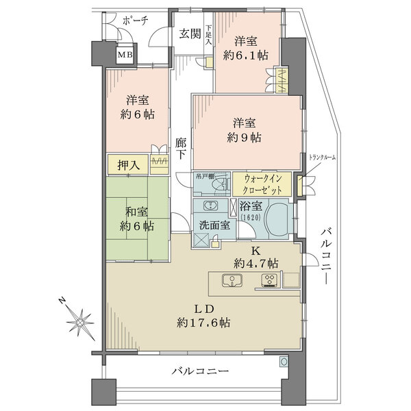 グランオーパスの間取図