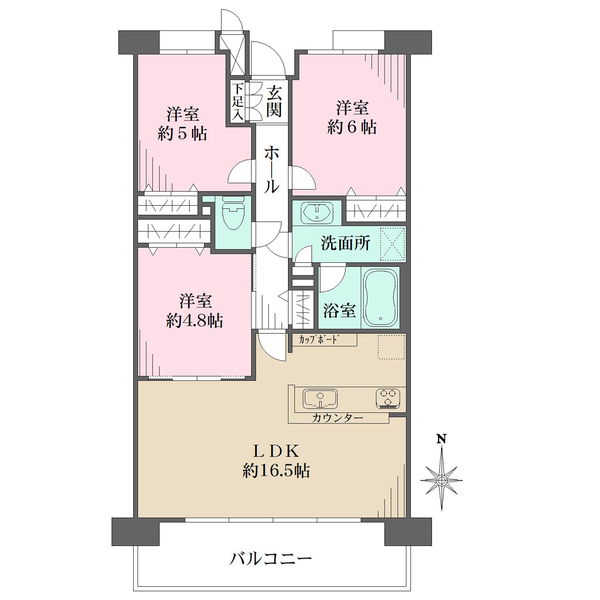 都島友渕町アーバンコンフォートの間取図