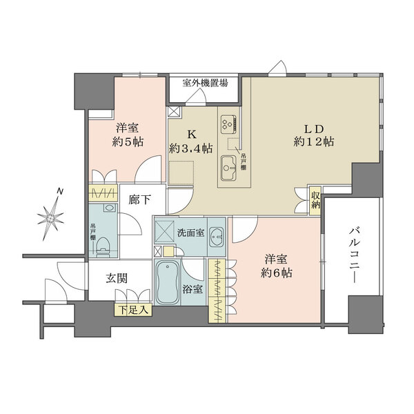 ザ・パークハウス大阪梅田タワーの間取図