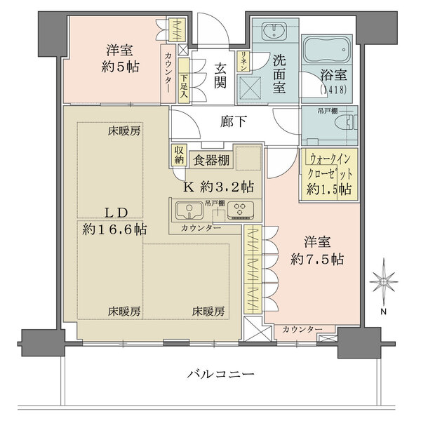 グランドメゾン新梅田タワーTHE CLUB RESIDENCEの間取図