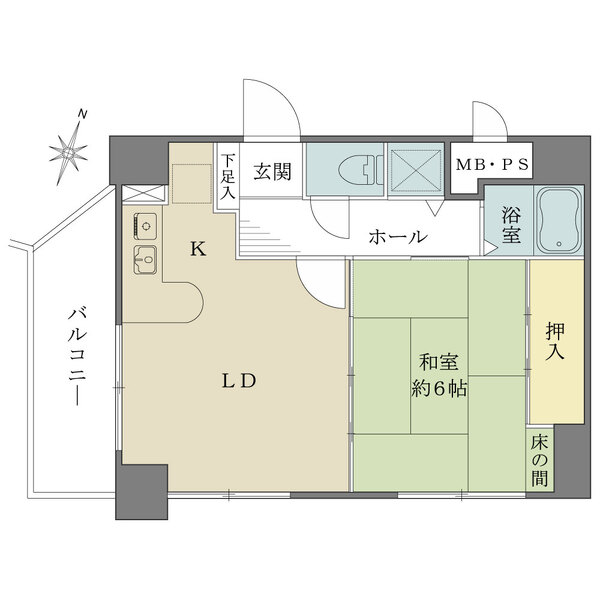 グラン・ピア寺田町の間取図